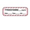 Nevs Label, Pyridostigmine 1/2" x 1-1/2" White w/Red stripes & Black LANT-1632D - alternate 1